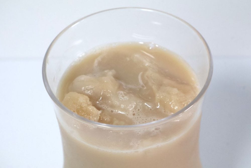 砕けなかった氷は「ゴンチャ ジャスミンミルクティー」に入れて飲むと◎