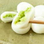 粗めにすりつぶしたずんだ餡は甘すぎず
