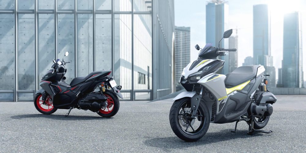 スーパースポーツのエッセンスを採り入れられたスクーター