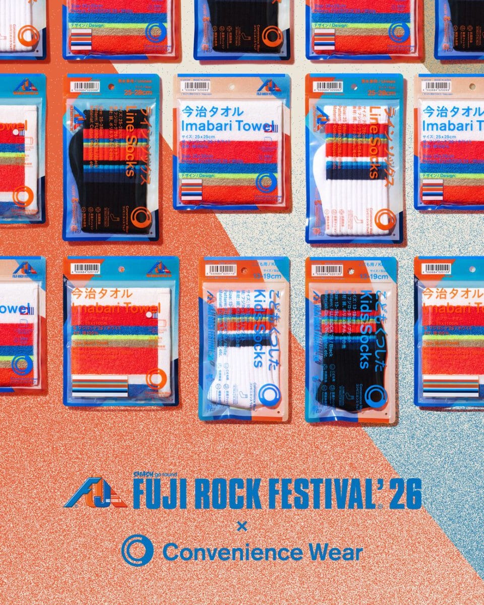 【コンビニエンスウェア×フジロック'26】今年はサコッシュラインナップ!会場内ポップアップ店では「こどもくつした」の限定販売も!