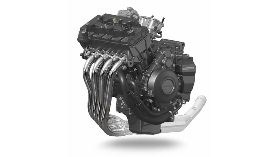 399ccの水冷4ストロークDOHC直列4気筒エンジンを搭載