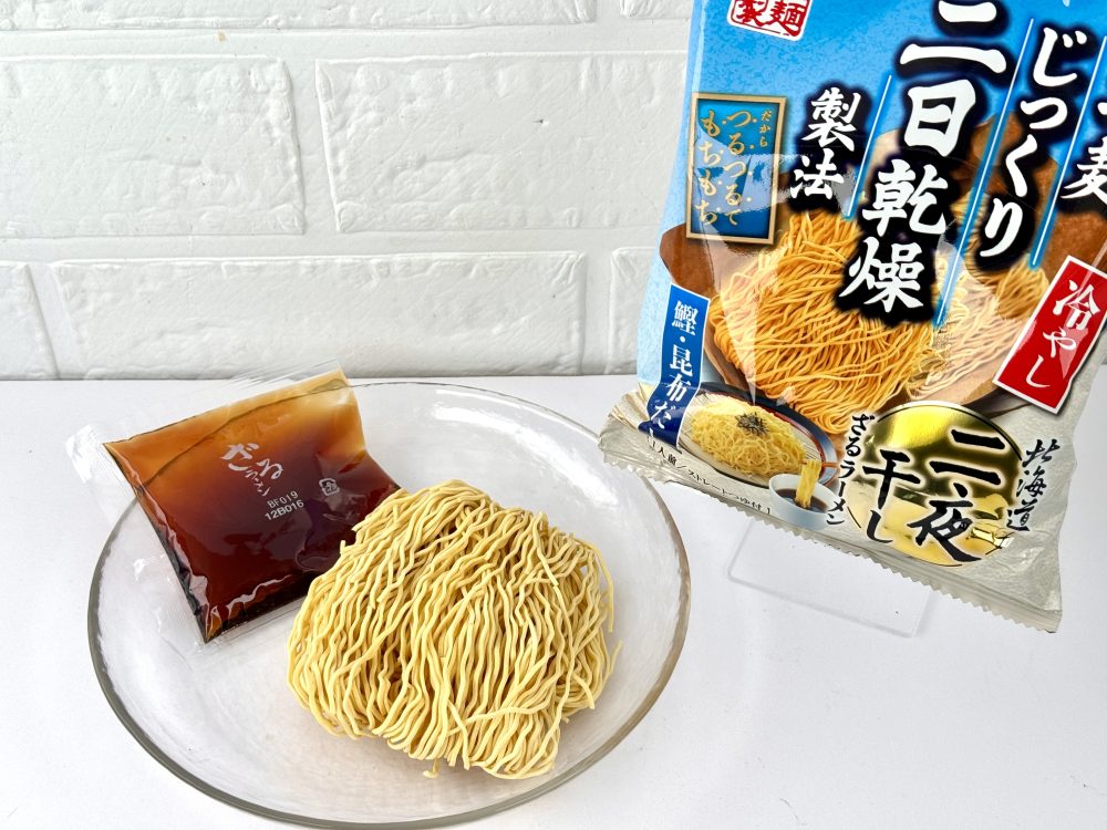 藤原製麺 二夜干しざるラーメン 鰹昆布だしつゆ