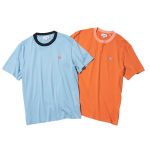 ラコステ 配色ネックリブTシャツ
