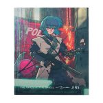 付属のセリートは、原作者の士郎正宗氏によるイラストへのオマージュを感じるキービジュアル第1弾をプリントしたもの