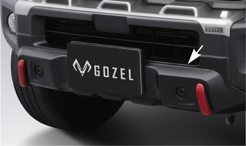 GOZELフロントバンパーアンダーガーニッシュ