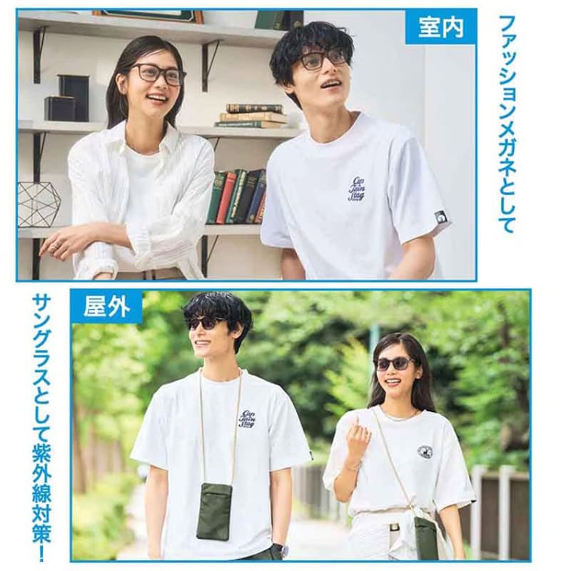MonoMax9月号増刊 MonoMax9月号増刊特別付録「キャプテンスタッグ 調光サングラス&ショルダーポーチセット」 室内ではファッションメガネとして、屋外ではサングラスとして紫外線対策