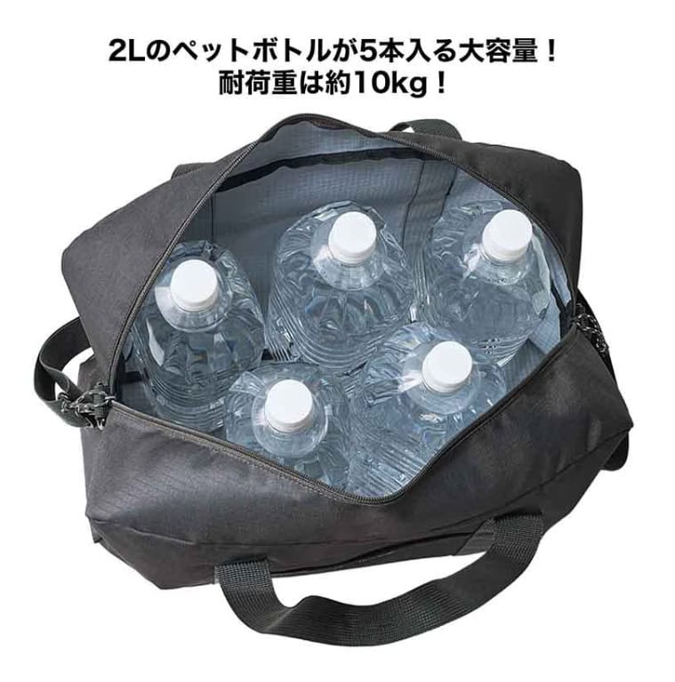 MonoMax10月号通常号 特別付録は「SHIPS any 7大機能搭載 BIGボストンバッグ」! 2Lのペットボトルが5本入る大容量。耐荷重は約10㎏