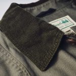 襟はコットン100％製のコーデュロイ