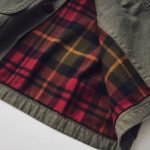 裏地は伝統的なチェック柄となるコットン100％製のフランネル生地を採用