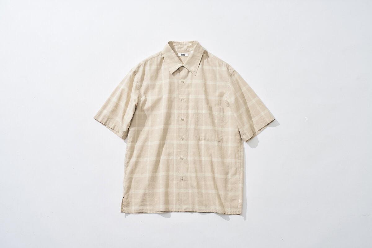 ボクシーシャツ/チェック 31 BEIGE ¥2,990