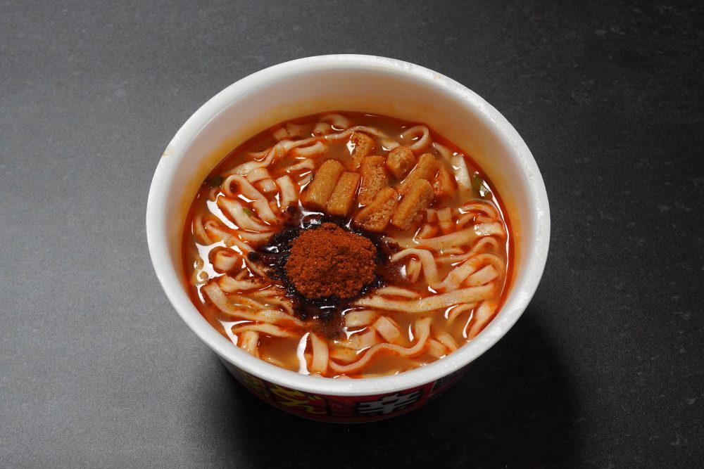 刻み揚げの甘みと唐辛子の辛みが混ざったところが旨い！