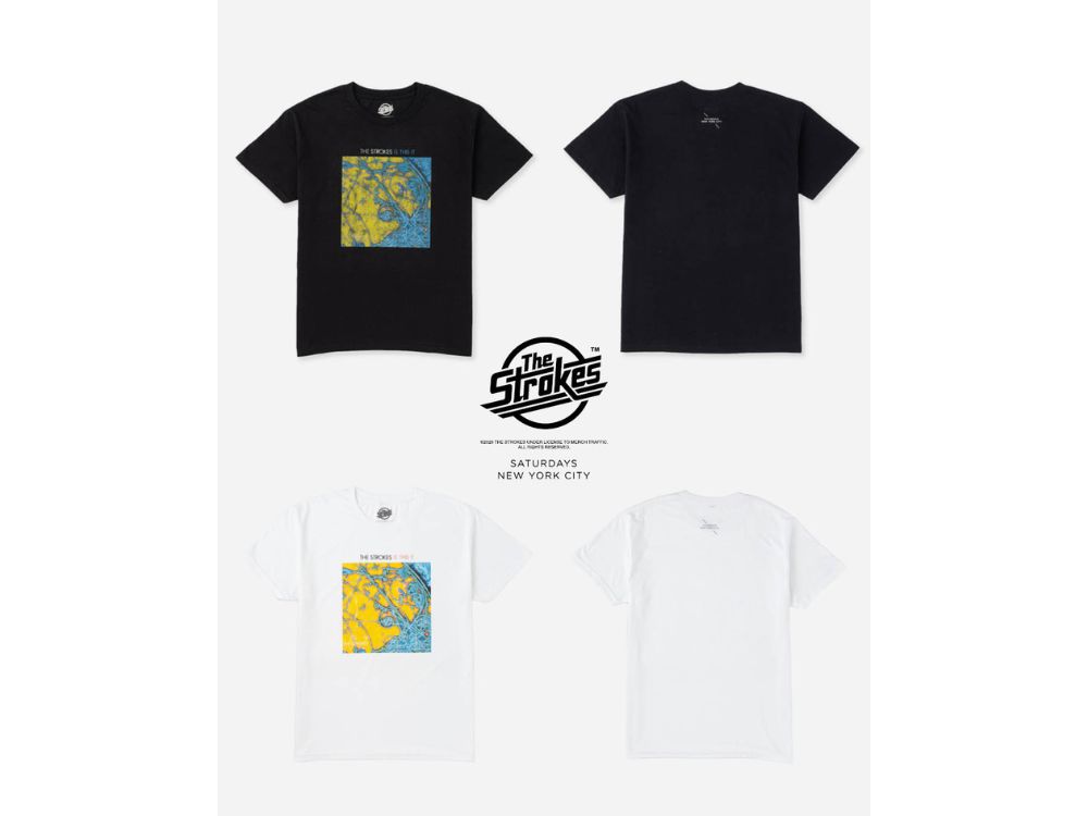The Strokes for Saturdays NYC「Is This It Tシャツ」各¥9,900/2色展開