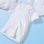 無印良品　さらっと綿メッシュ編み Ｖネック半袖Ｔシャツ