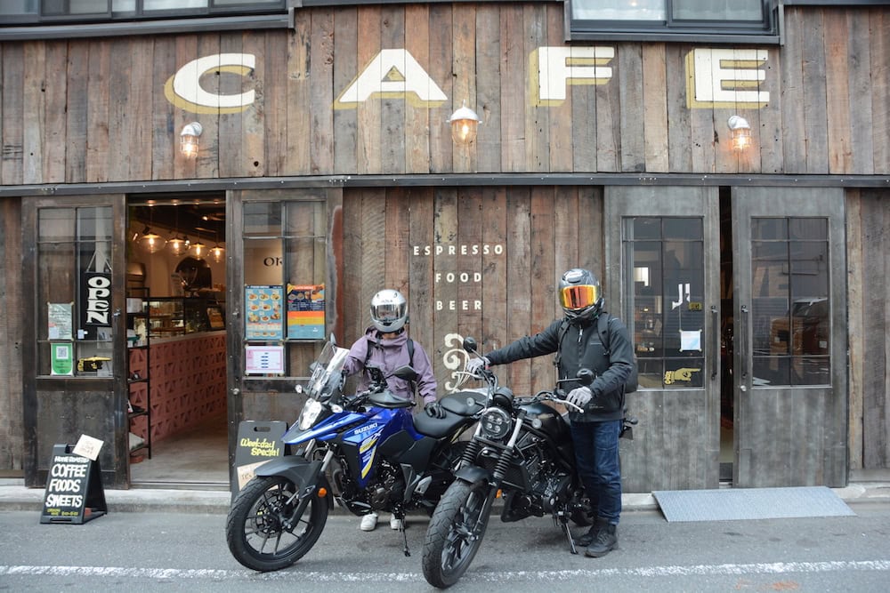 浅草で人気のライダースカフェ「ORTIGA」に到着！