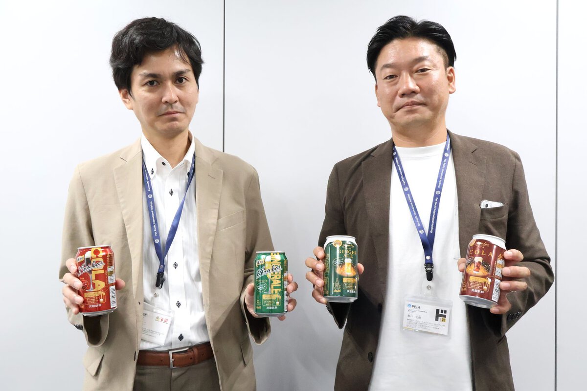 株式会社パン・パシフィック・インターナショナルホールディングス 6MDフード&リカー マーチャンダイザー 小濱太一さんと、PB企画開発責任者 瀬戸宏樹さん