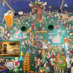壁面アートにはあのおなじみのキャラクターも！？