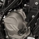 「F450GS」には完全新設計となる排気量420ccの並列2気筒エンジンが搭載されている