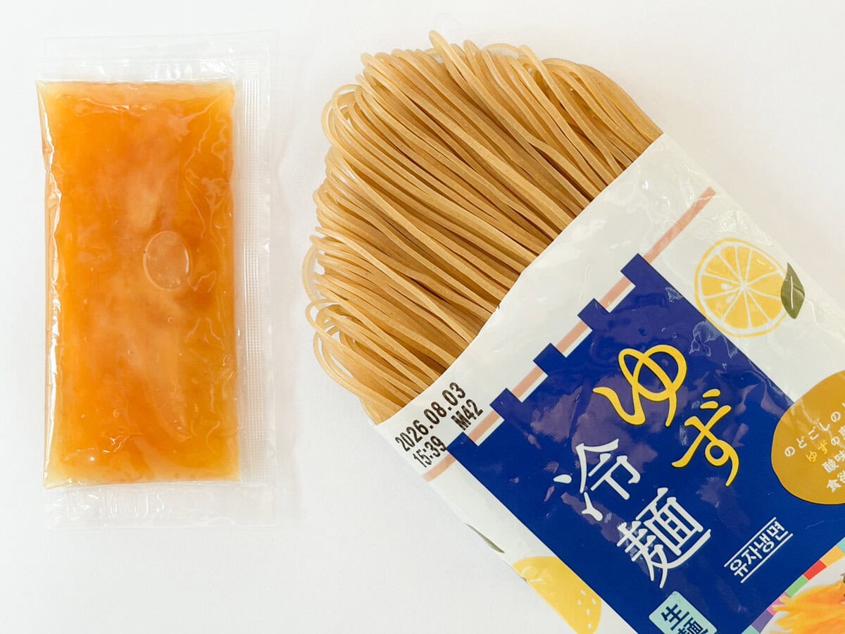 麺の茹で時間は「冷麺」と同じく50秒と超短いので、タイパな食材