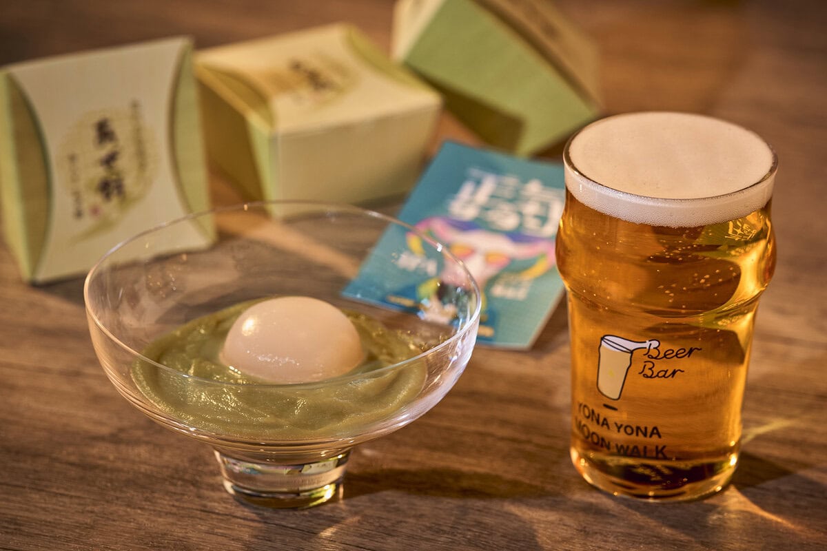 「あぜ餅（缶入）」と、クラフトビール「正気のサタン」を組み合わせる新感覚のペアリング