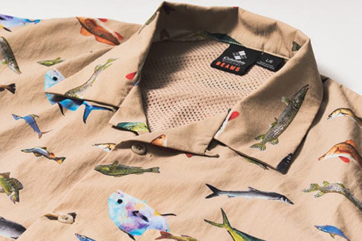 【人も魚も食いつき抜群】「コロンビアPFG×BEAMS」夏の新作コラボ!ポップなカラフルフィッシュの総柄シャツで地味コーデを卒業