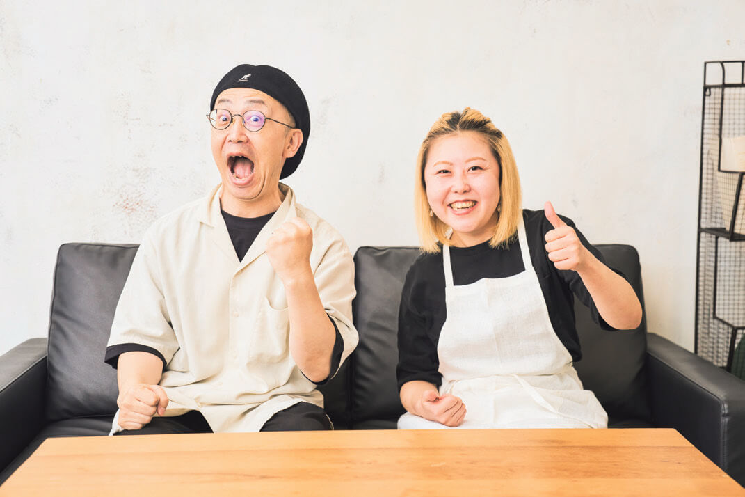 左：金山靖さん　右：ライター／伊藤伊万里さん