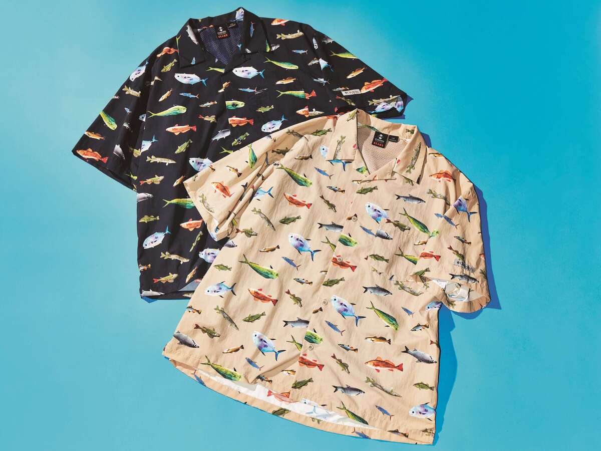 コロンビア PFG×BEAMS オープンカラーシャツ