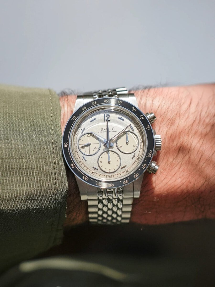 バルチック「スケールグラフ」￥363,000／手巻／39.5㎜径／100m防水／パワーリザーブは約63時間