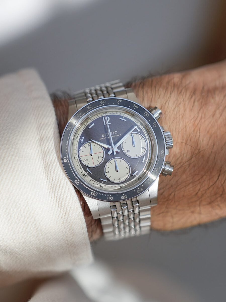 バルチック「スケールグラフ」￥363,000／手巻／39.5㎜径／100m防水／パワーリザーブは約63時間