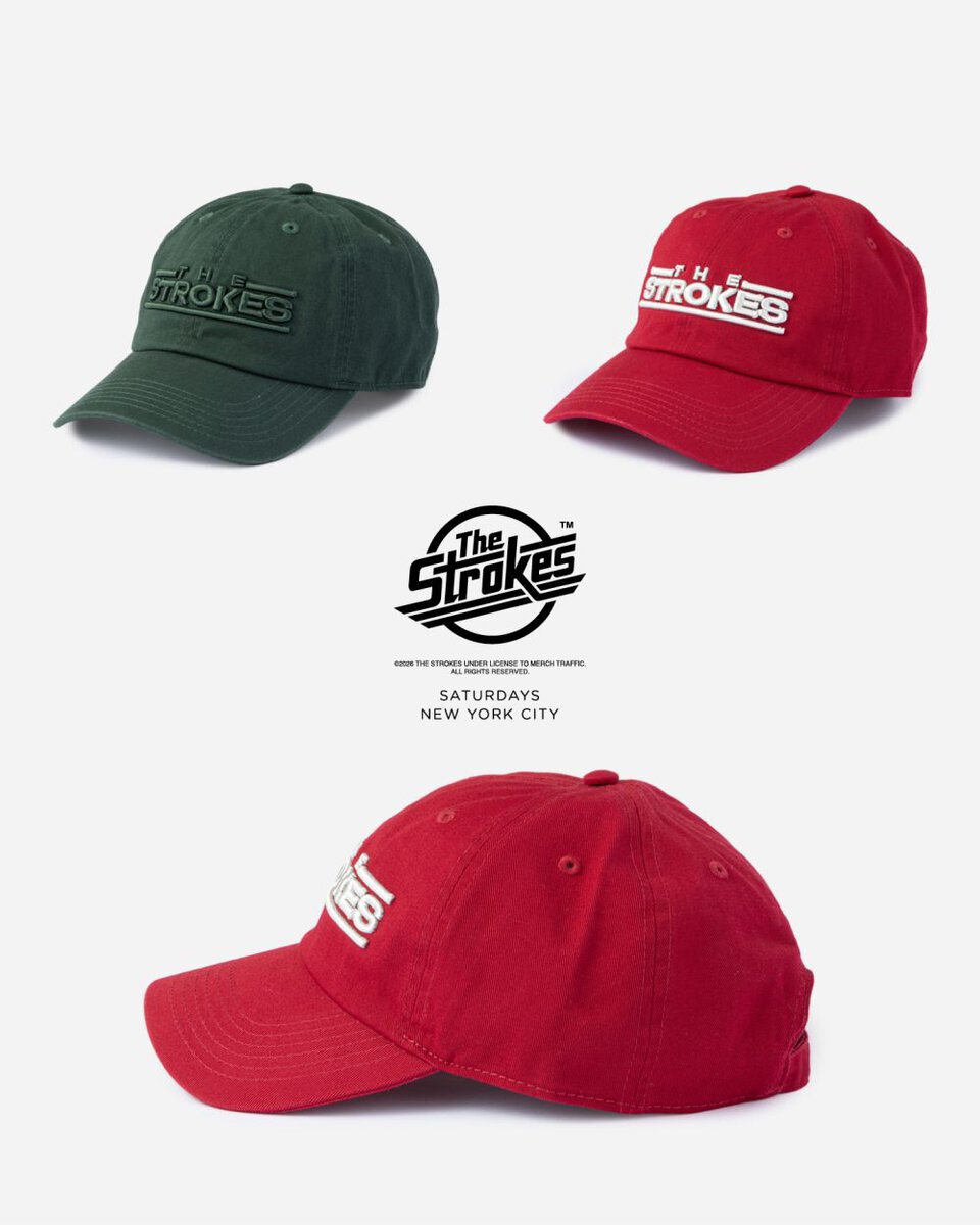 The Strokes for Saturdays NYC「3D Cap」￥7,700／2色展開