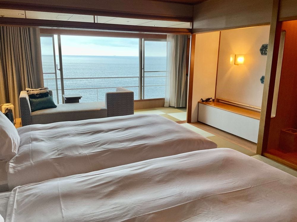 ホテル浦島、海を望む新客室