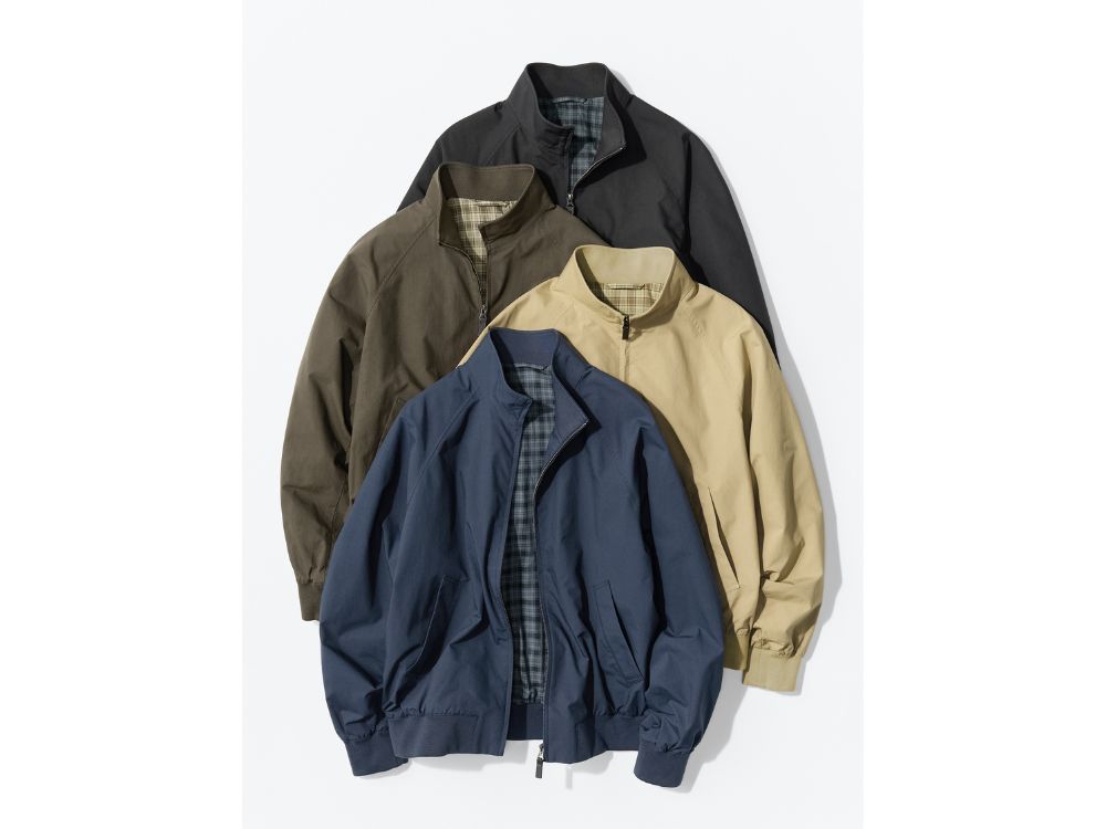 ユニクロ「MEN ハリントンジャケット」各¥6,990