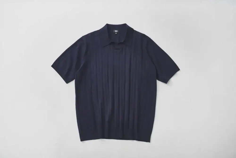 第1位:【ユニクロ2,990円】Tシャツおじさんから脱却!上品で洗える「スキッパーポロ」