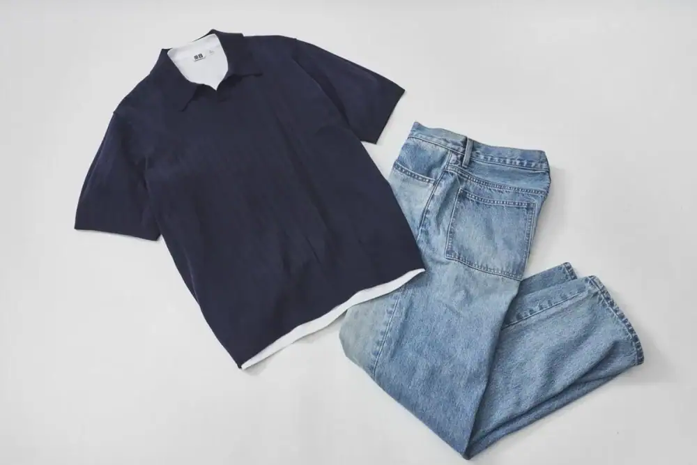 第1位:【ユニクロ2,990円】Tシャツおじさんから脱却!上品で洗える「スキッパーポロ」