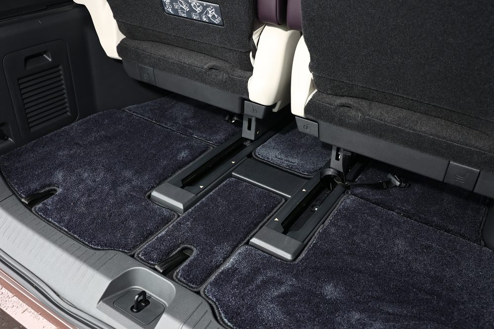 3列目はスライドするので前方に出せば荷物の積載量は増える