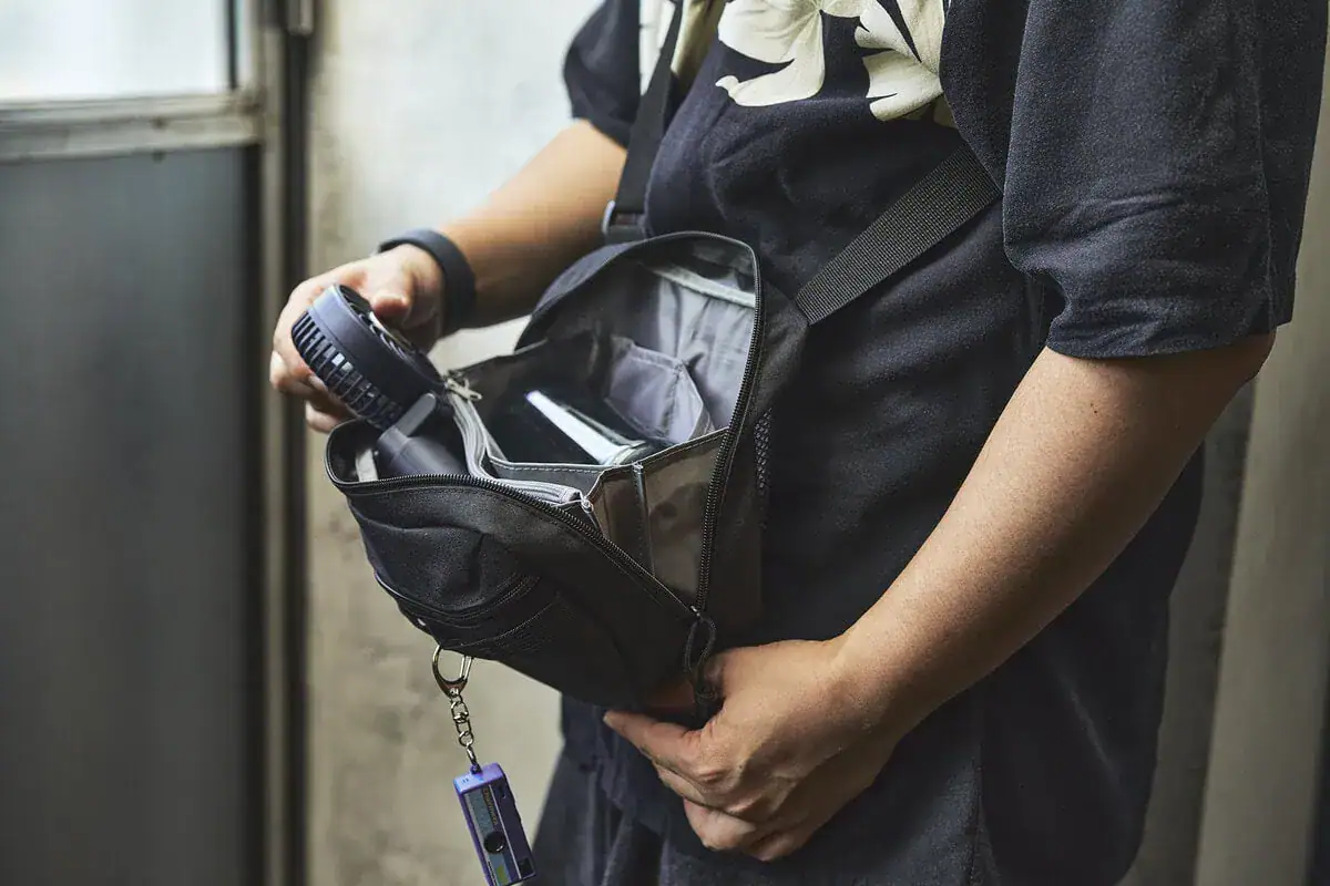 第3位:【荷物を詰めても膨らまない!?】500mlボトルも入るシャカ付録「じゃばら式4層ショルダー」
