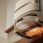 最高80℃の温水と電解水でモップを自動洗浄し温風乾燥・除菌まで