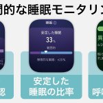 睡眠の質を細かく分析