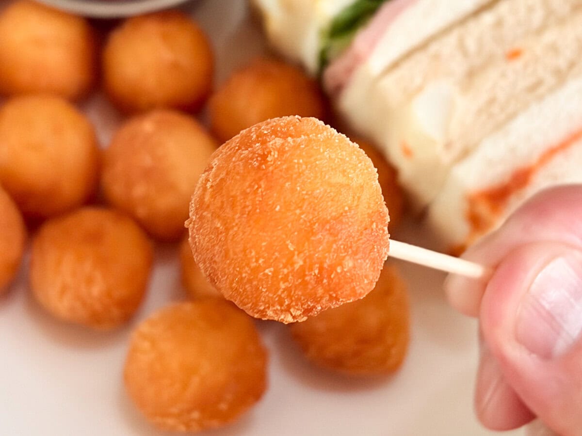 「ポテトノワゼット」は小粒だから食べやすく、ホームパーティなどでも重宝しそうなメニューです