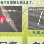 「メディヒール」は、身体から放出される遠赤外線を独自の技術で繊維に練り込んだ高純度のセラミックスが輻射。それによる遠赤外線の血行促進作用によって、疲労を回復する環境を整えるとのこと