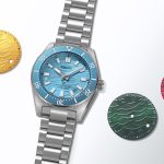 選ばれたファンセレクトモデルと、 時間と共に変化する美しい海の情景を表現したダイヤルのサンプル
