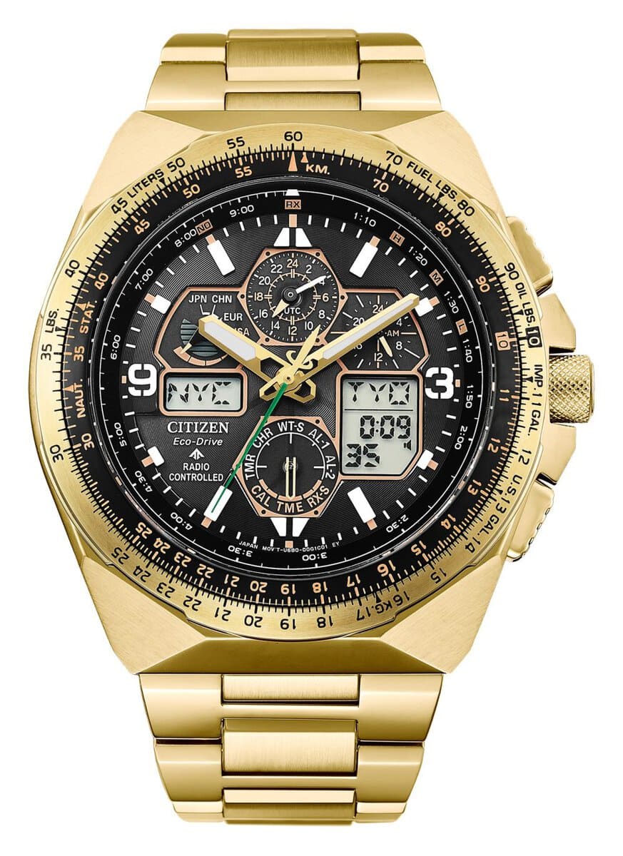 シチズン プロマスター「エコ‧ドライブ 50周年限定モデル スカイホーク(JY8144-50E)」¥148,500/光発電エコ・ドライブ/45.7㎜径/20気圧防水/世界限定5,200本