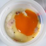 加熱すると卵黄っぽいものはとろ~っとなる