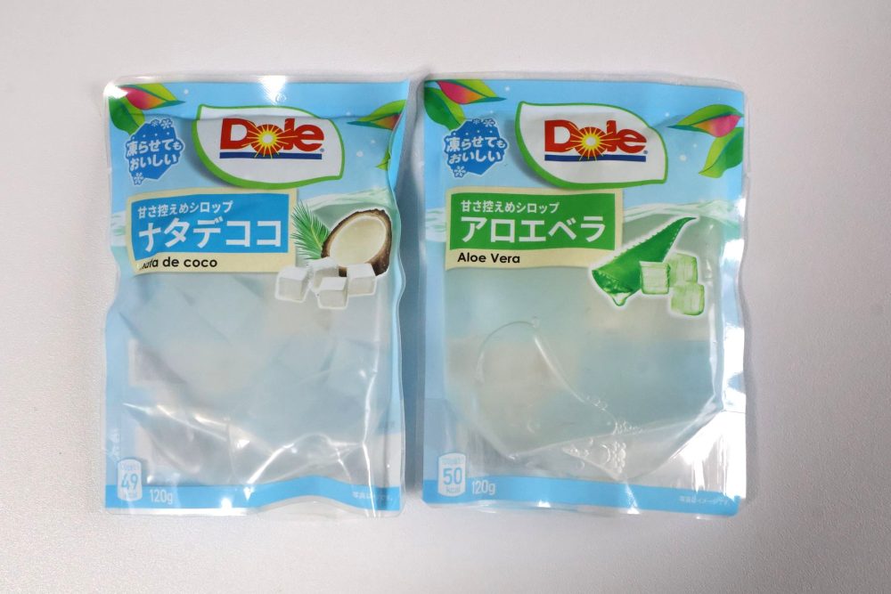 アレンジにはナタデココとアロエを