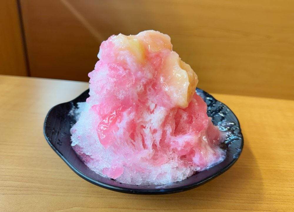 夢のふわ雪とろっと白桃