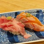 厚めカットの贅沢寿司に舌鼓「旨さを駆け抜けろ！ 悶絶 “塩炙り” 2貫盛」
