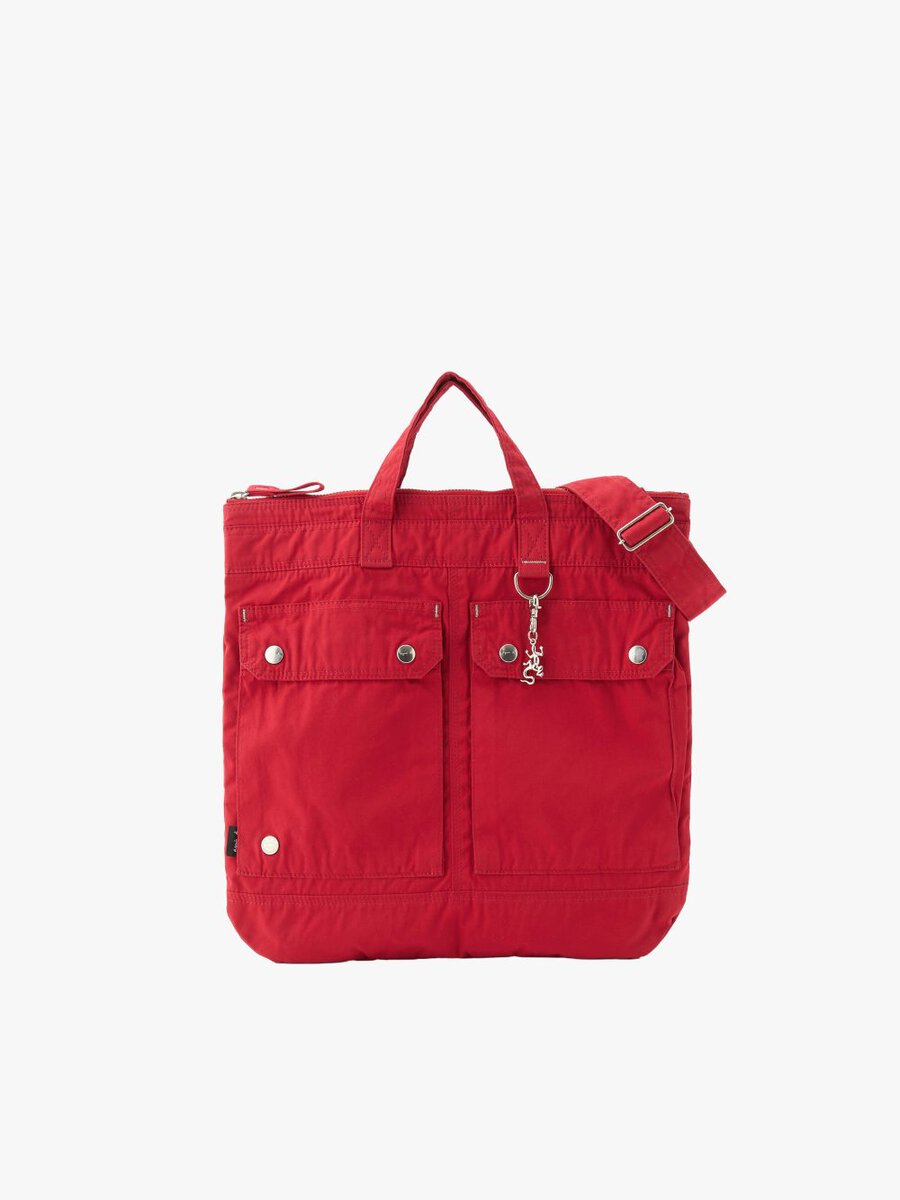 アニエスベー× POTR「2WAY HELMET BAG」￥61,600／H42×W39㎝