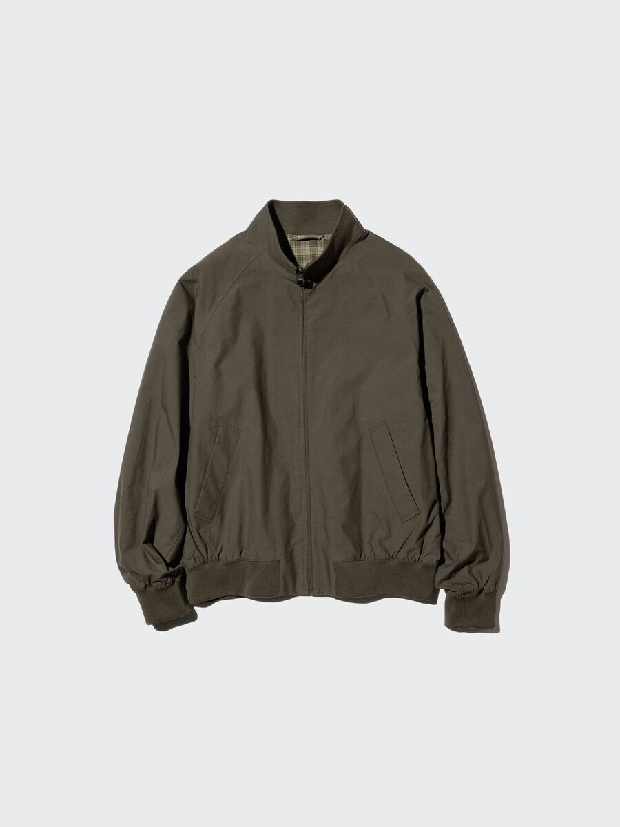 ユニクロ「MEN ハリントンジャケット」¥6,990
