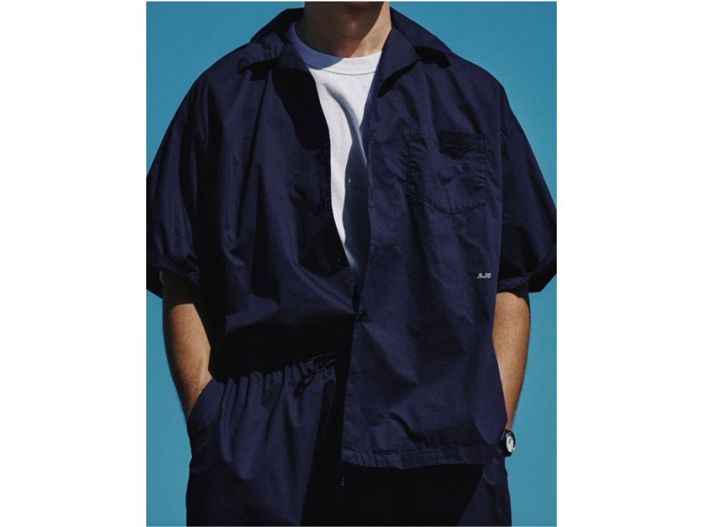 コンビニエンスウェア「開襟 半袖 ビッグシャツ」¥3,990