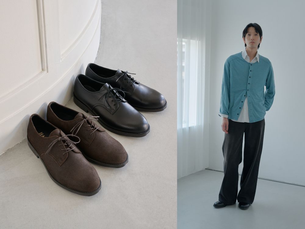 ハルタ「レースアップシューズ LX910」¥17,600/10月1日発売