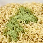 【第3位】明星「東京デザイン専門学校コラボ 今日もおつ豆さま えだ豆味焼そば」/見た目からも“枝豆感”がしっかり伝わってきます